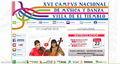 Desktop Screenshot of campusdemusicaeltiemblo.com